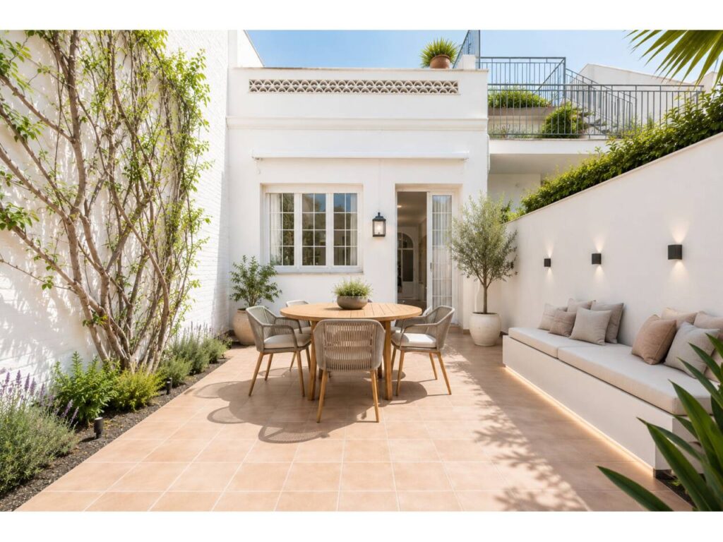Casa amb molta llum, ampli pati i terrassa